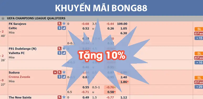 bong88 khuyến mãi