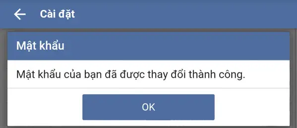 đổi mật khẩu bong88 thành công